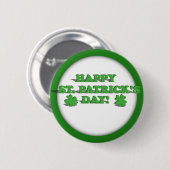 HAPPY ST PATRICKS DAY BUTTON (Vorne & Hinten)