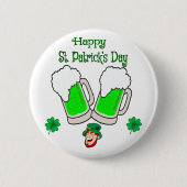 Happy St. Patrick's Day Button (Vorderseite)