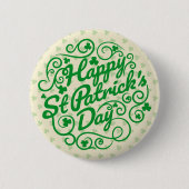 Happy St. Patrick's Day Button (Vorderseite)