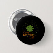 Happy St Patricks Day Button (Vorne & Hinten)