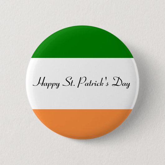 Happy St. Patrick's Day Button (Vorderseite)