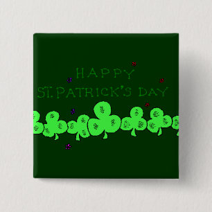 Happy St.Patrick's Day Button
