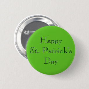 Happy St. Patrick's Day Button