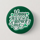 Happy St. Patrick's Day Button (Vorderseite)