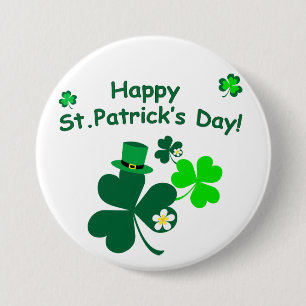 Happy St. Patrick's Day Button