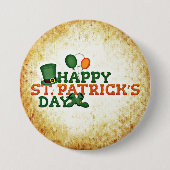 Happy St. Patrick's Day Button (Vorderseite)
