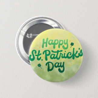 Happy St. Patrick's Day Button Button