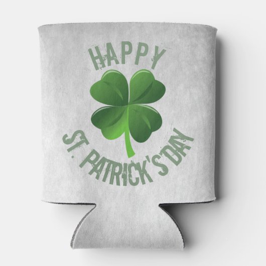 Happy St. Patrick's Day Can Cooler Dosenkühler (Rückseite)