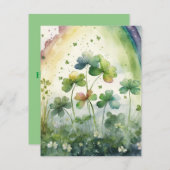 Happy St. Patrick's Day Card Feiertagskarte (Vorne/Hinten)