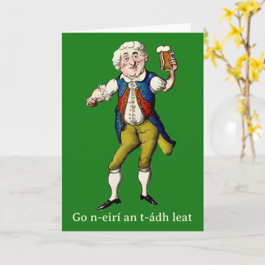 Happy St Patrick's Day Card Karte (Gelbe Blume)