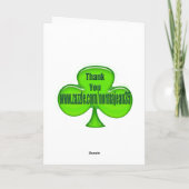 Happy St. Patrick's Day Card Karte (Rückseite)