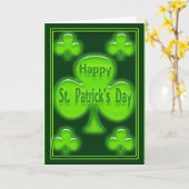 Happy St. Patrick's Day Card Karte (Gelbe Blume)