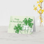 Happy St. Patrick's Day Card Karte (Gelbe Blume)