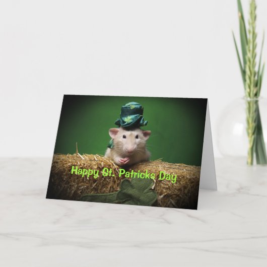 Happy St. Patricks Day Card Karte (Vorderseite)