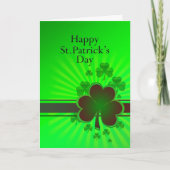 Happy St Patrick's day card Karte (Vorderseite)