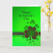 Happy St Patrick's day card Karte (Gelbe Blume)