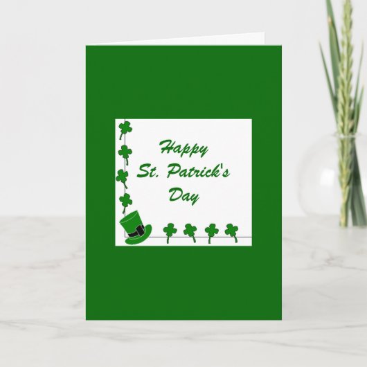 Happy St. Patrick's Day Card Karte (Vorderseite)