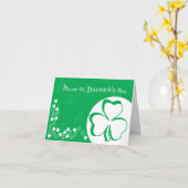 Happy St. Patrick's Day Card Karte (Gelbe Blume)
