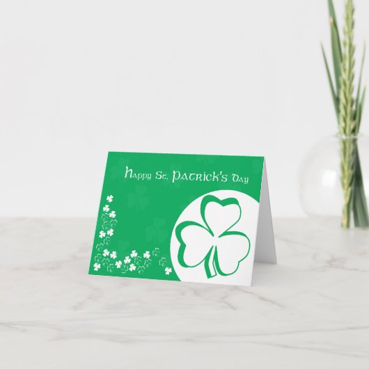 Happy St. Patrick's Day Card Karte (Vorderseite)
