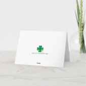 Happy St. Patrick's Day Card Karte (Rückseite)