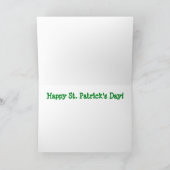 Happy St. Patrick's Day Card Karte (Innenseite)