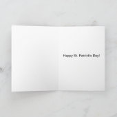 Happy St. Patrick's Day Card mit Top Hat Karte (Innenseite)