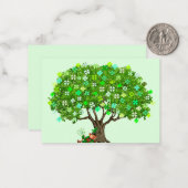 Happy St. Patrick's Day Card Mitteilungskarte (Vorderseite/Rückseite Beispiel)