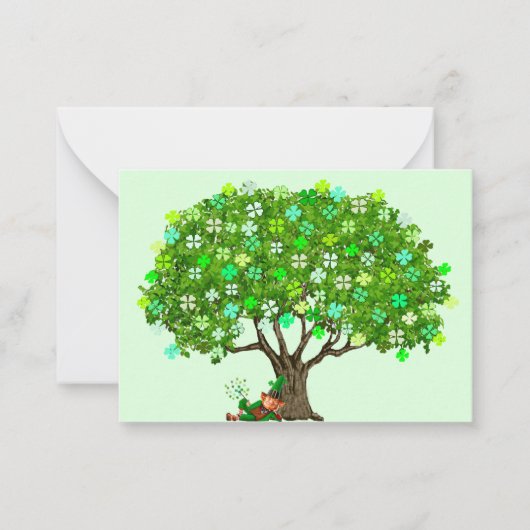 Happy St. Patrick's Day Card Mitteilungskarte (Vorderseite)