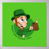 Happy St. Patrick's Day Cartoon Poster (Vorne)