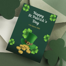 Happy St. Patrick's Day Celebration Feiertagspostkarte