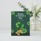 Happy St. Patrick's Day Celebration Feiertagspostkarte (Stehend Vorderseite)