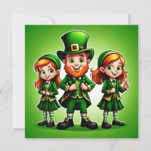 Happy St. Patrick's Day Children Feiertagskarte