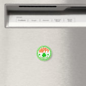 Happy St. Patrick's Day Circle Design-63501 Magnet (In Situ (Geschirrspüler))