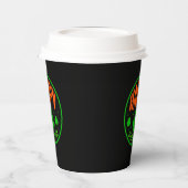 Happy St. Patrick's Day Circle Design-63501 Pappbecher (Links)