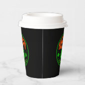 Happy St. Patrick's Day Circle Design-63501 Pappbecher (Rechts)