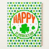 Happy St. Patrick's Day Circle Design-63501 Planer (Rückseite)