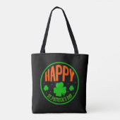Happy St. Patrick's Day Circle Design-63501 Tasche (Rückseite)