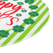 Happy St. Patrick's Day Circle Design-63502 Schneidebrett (Ecke)