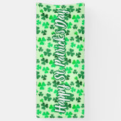 Happy St Patrick's Day Clover Kleeblatt Irish Part Banner (Vertikal)