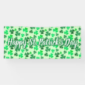Happy St Patrick's Day Clover Kleeblatt Irish Part Banner (Horizontal)