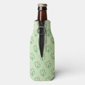 Happy St Patrick's day Clover Kleeblatt monogram C Flaschenkühler (Flasche Rückseite)