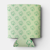 Happy St Patrick's Day Clover Kleeblatt Monogramm Dosenkühler (Rückseite)