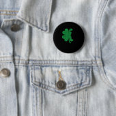Happy St Patrick's Day Clover Leaf Trump beunruhig Button (Beispiel)