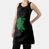 Happy St Patrick's Day Clover Leaf Trump beunruhig Schürze (InSitu)