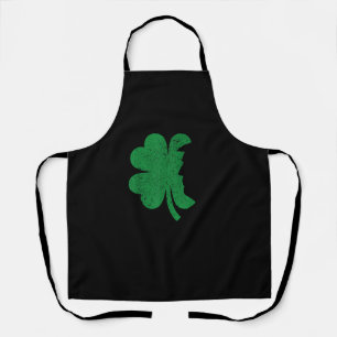 Happy St Patrick's Day Clover Leaf Trump beunruhig Schürze
