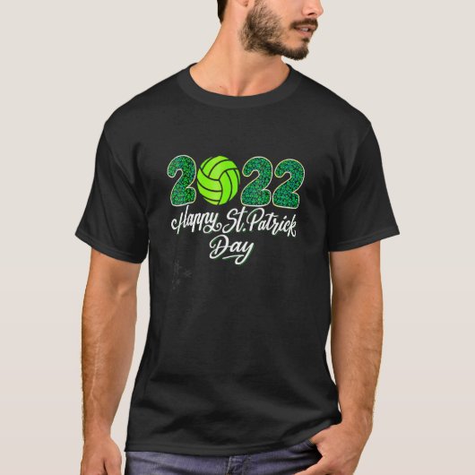 Happy St Patrick's Day Cool Volleyball Saint Patri T-Shirt (Vorderseite)