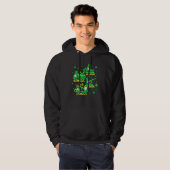 Happy St Patricks Day Crane Truck Construction Boy Hoodie (Vorne ganz)