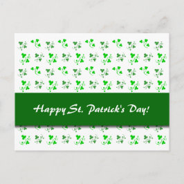 Happy St. Patrick's Day Custom Kleeblatt Postcard Postkarte