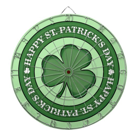 Happy St. Patricks Day Dartscheibe (vorne)