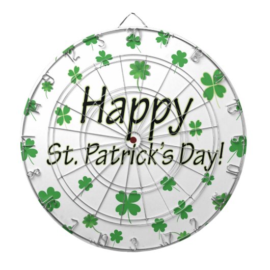 Happy St Patricks Day Dartscheibe (vorne)